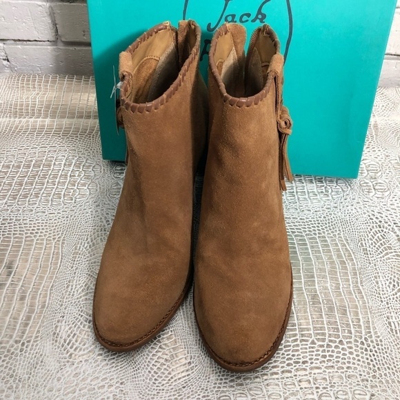 Jack Rogers Greer Oak Suede Booties - Picture 3 of 8